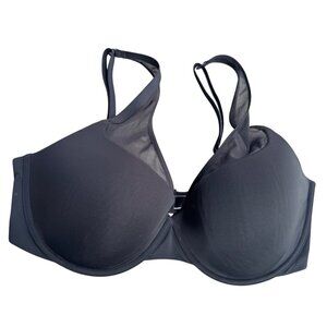 New Victorias Secret 36DD Black Full Coverage Mesh Strap  Push-Up Bra